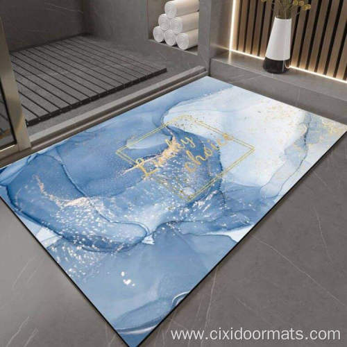 Wholesale Printed Personalized Dry Round Bath Mats Mat